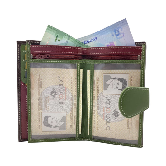 Women's Multi-Color Leather Wallet # JD1087/MA-105