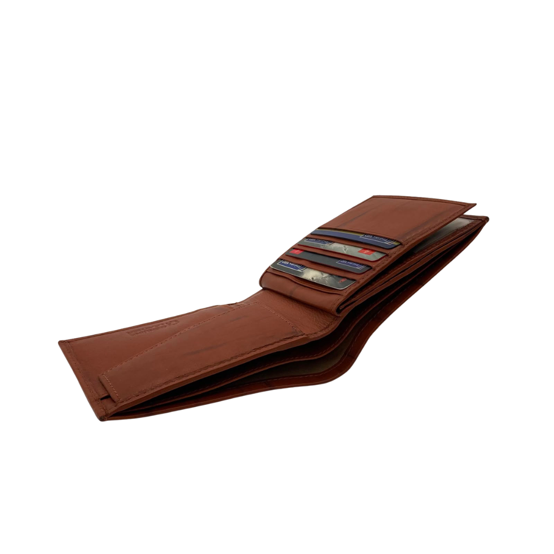 Antq, Smooth Leather Wallet With Inside Leather Lining # 1890C