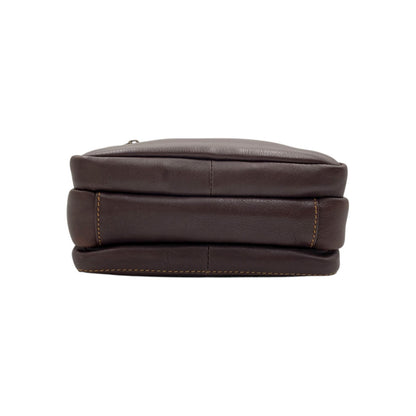 Hand Pouch, Wash Bag, Toiletry, Genuine Leather # 2040HN [STRAP]