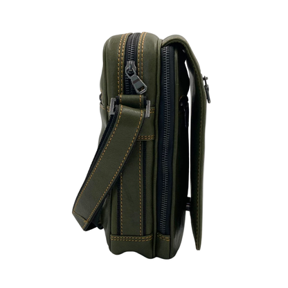 Leather Crossbody/Messenger Bag # 2353Z