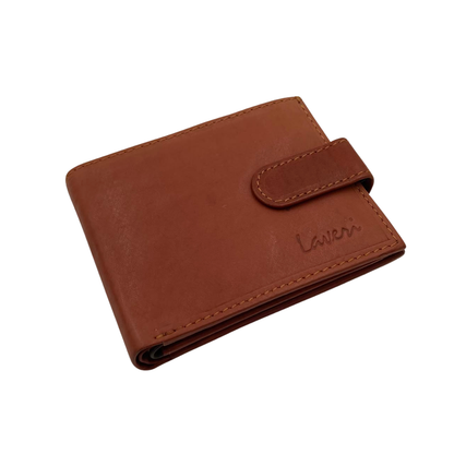 Mens Genuine Leather Mens wallet Leather Lined Bi fold Wallet For Men # 1005CL