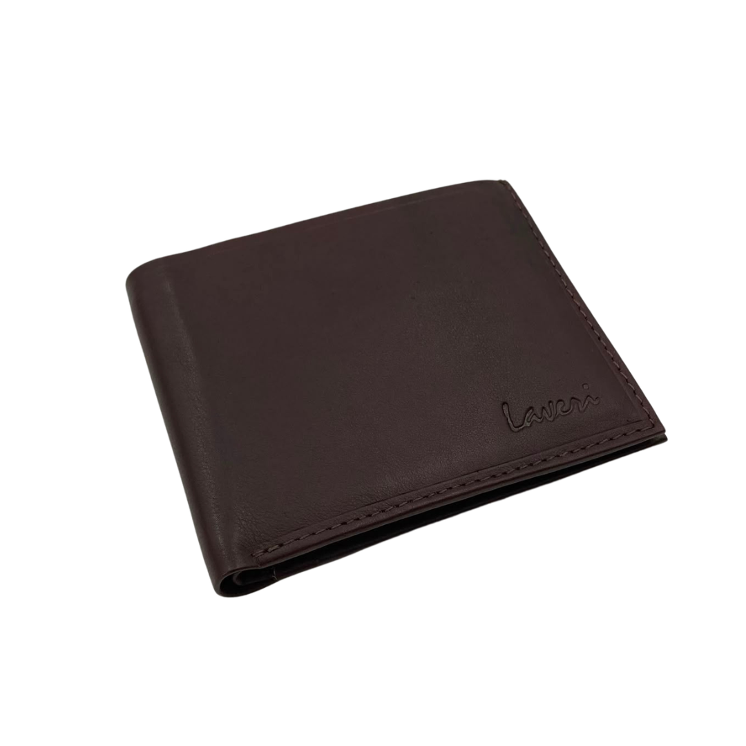 Mens Genuine Leather Mens wallet Leather Lined Bi fold Wallet For Men # 797FC