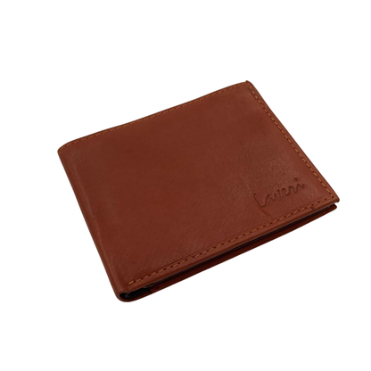 Mens Genuine Leather Mens wallet Leather Lined Bi fold Wallet For Men # 1326
