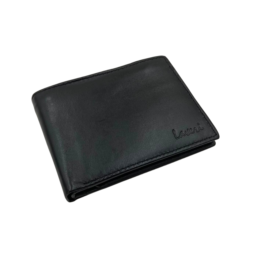 Mens Genuine Leather Mens wallet Leather Lined Bi fold Wallet For Men # 1244