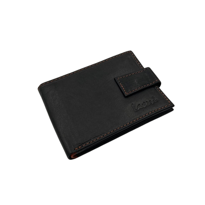 Mens Genuine Leather Mens wallet Leather Lined Bi fold Wallet For Men # 1981L