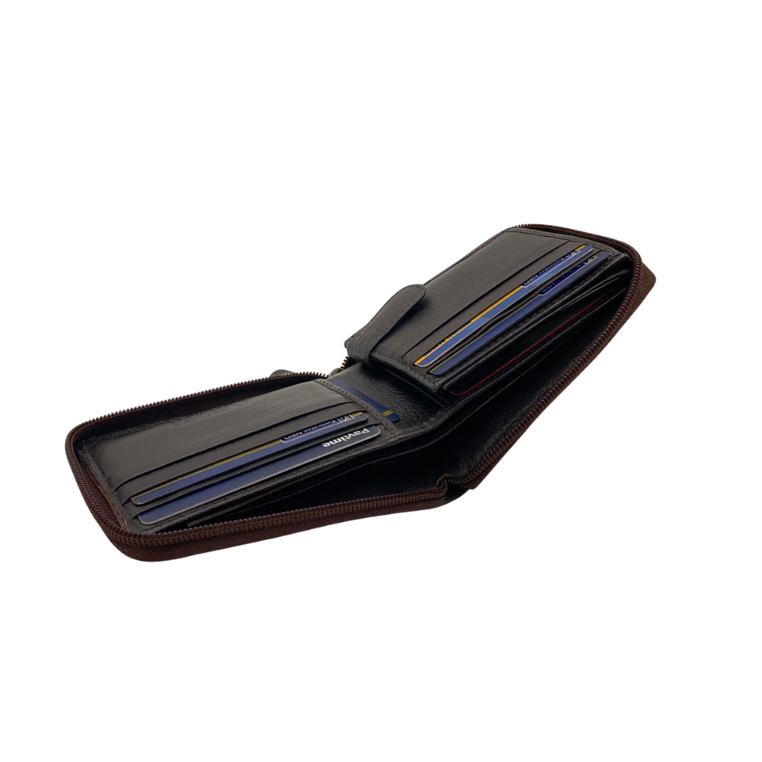 Fullzip leather mens Wallet #1426Z