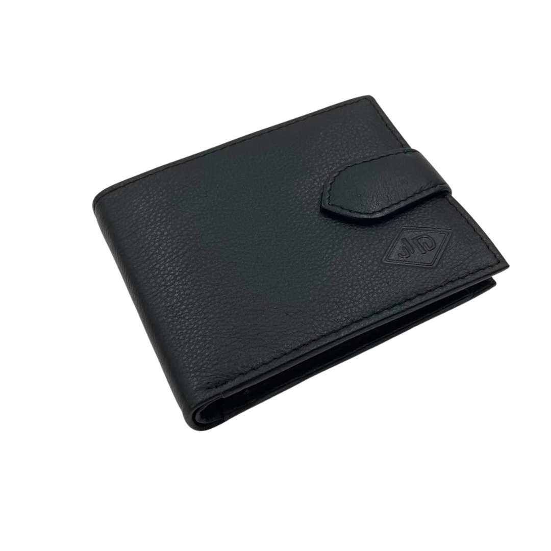 Mens Genuine Leather Mens wallet Leather Lined Bi fold Wallet For Men # JD 2007
