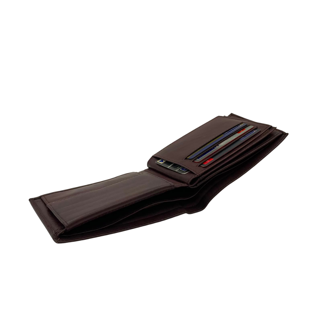 Antq, Smooth Leather Wallet With Inside Leather Lining # JD-690A
