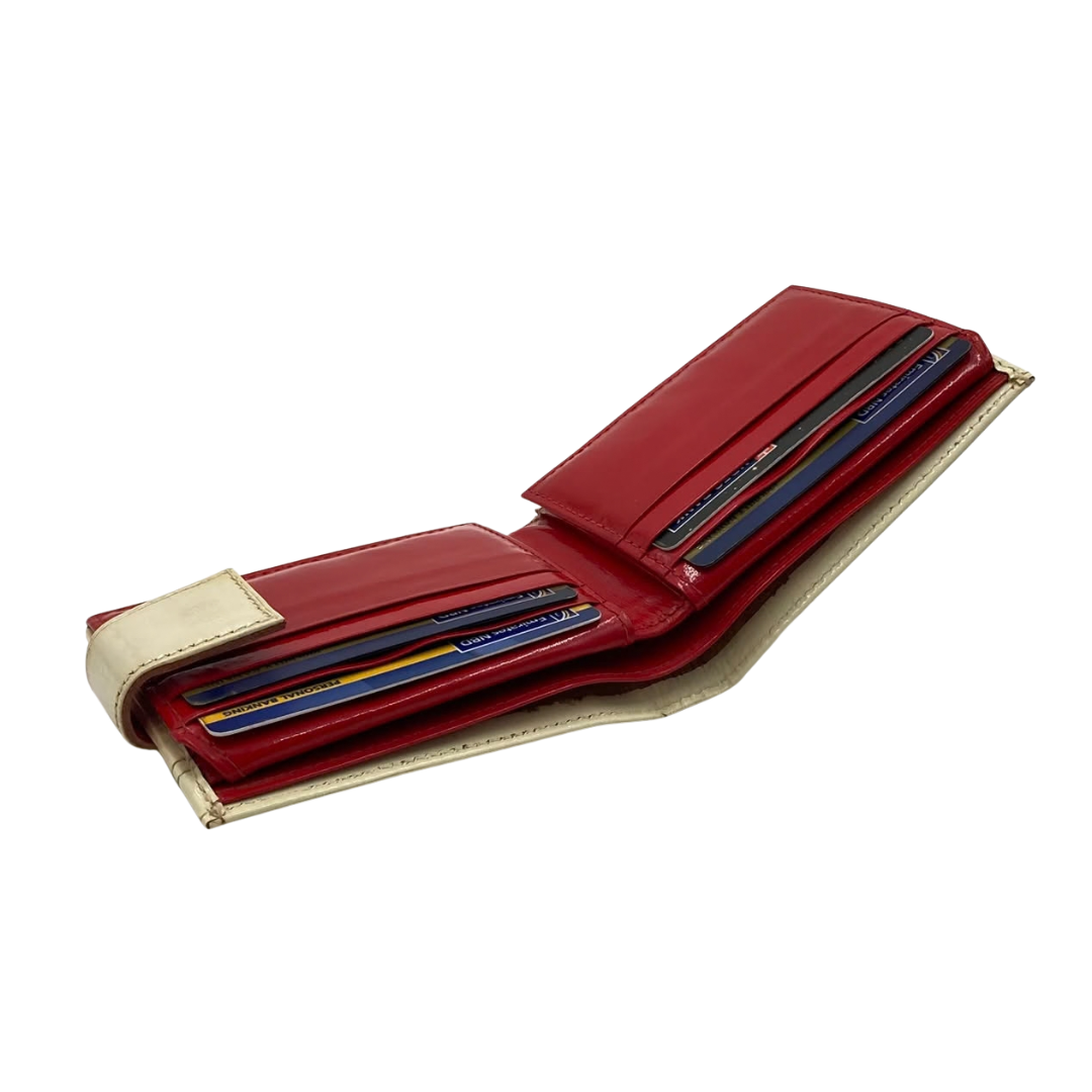 Classic Men's Waterproof Bifold Leather Wallet with Flip ID Window #1729 L (D.L.)