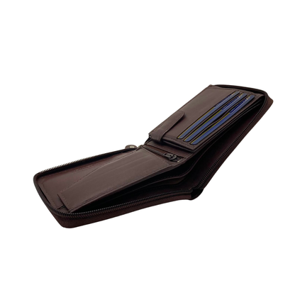 Fullzip leather mens Wallet #1013CZ