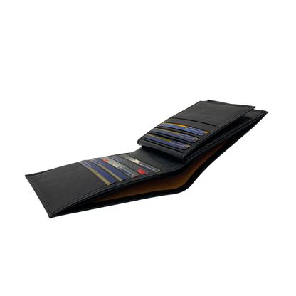 Antq, Smooth Leather Wallet With Inside Leather Lining # 1888
