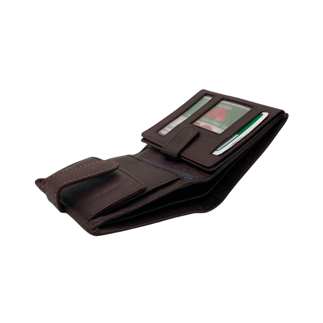 Standing Mens Collection Bi-Fold Wallet # 664CL