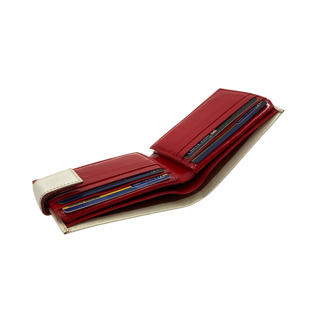 Classic Men's Waterproof Bifold Leather Wallet with Flip ID Window #1729 L