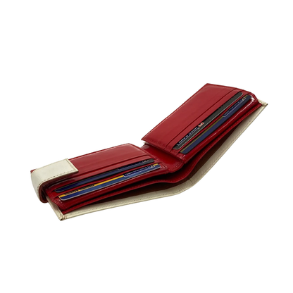 Classic Men's Waterproof Bifold Leather Wallet with Flip ID Window #1729 L