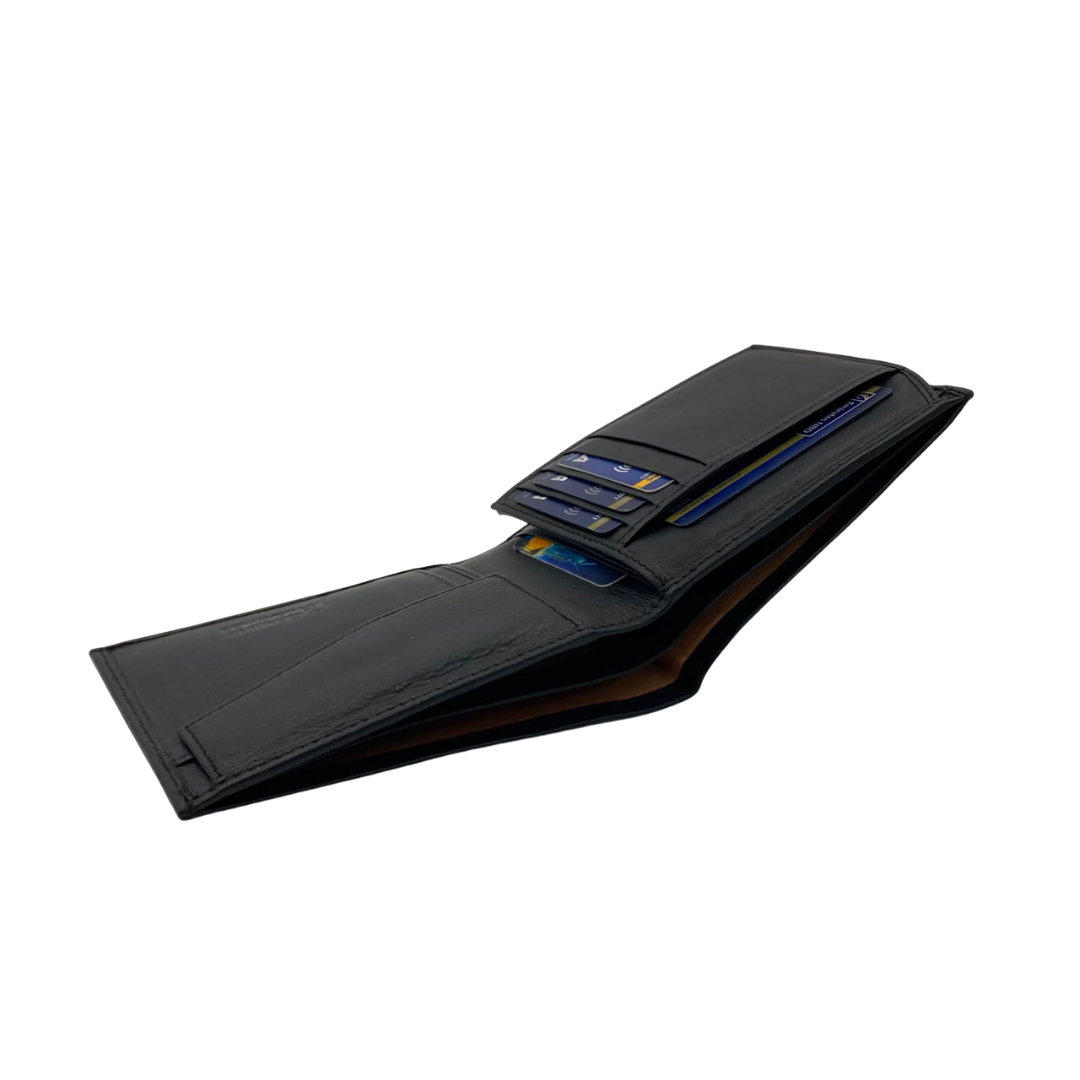 Antq, Smooth Leather Wallet With Inside Leather Lining # 1886C