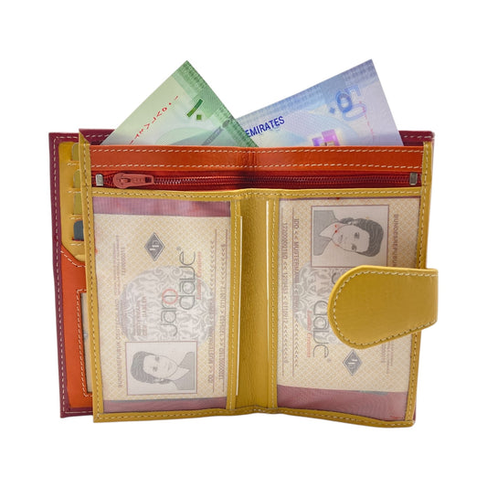 Women's Multi-Color Leather Wallet # JD1087/MA-105