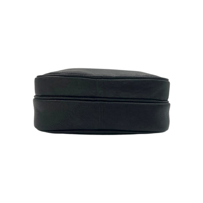 Hand Pouch, Wash Bag, Toiletry, Genuine Leather # 2295H