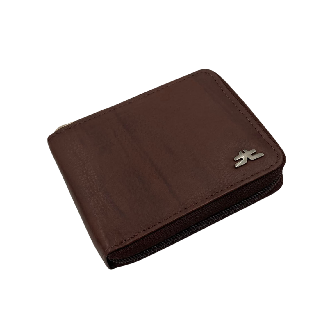 Fullzip leather mens Wallet #4094Z