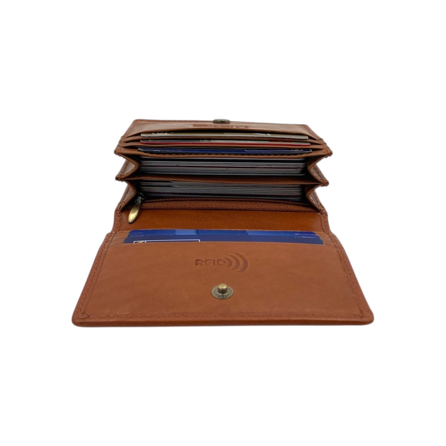 Italian Leather RFID Business Card Holder # 1736BD