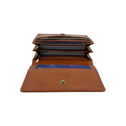Italian Leather RFID Business Card Holder # 1736BD