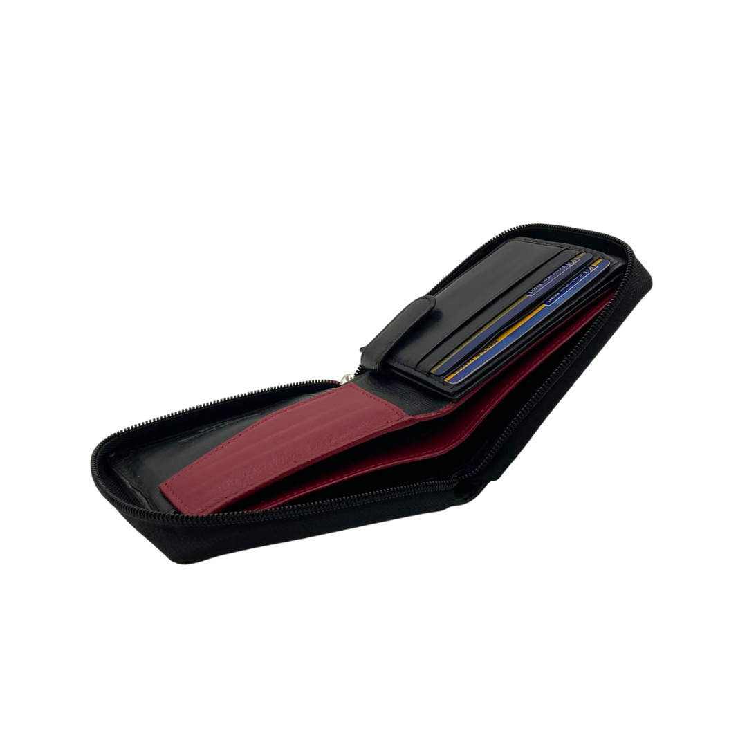 Fullzip leather mens Wallet #1426CZ