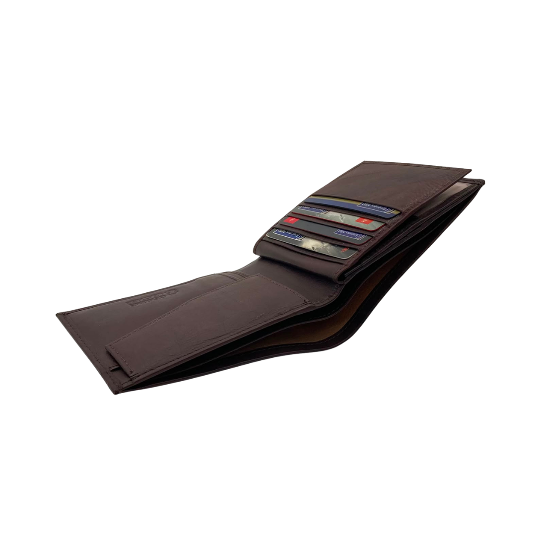 Antq, Smooth Leather Wallet With Inside Leather Lining # 1890C
