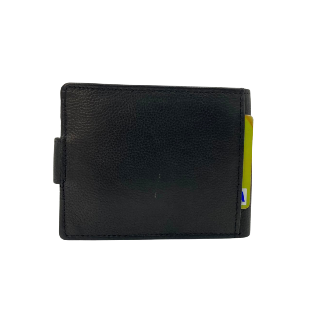 Mens Genuine Leather Mens wallet Leather Lined Bi fold Wallet For Men # 1250CL