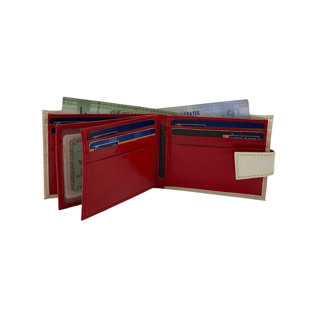 Classic Men's Waterproof Bifold Leather Wallet with Flip ID Window # 892L (C.L.)