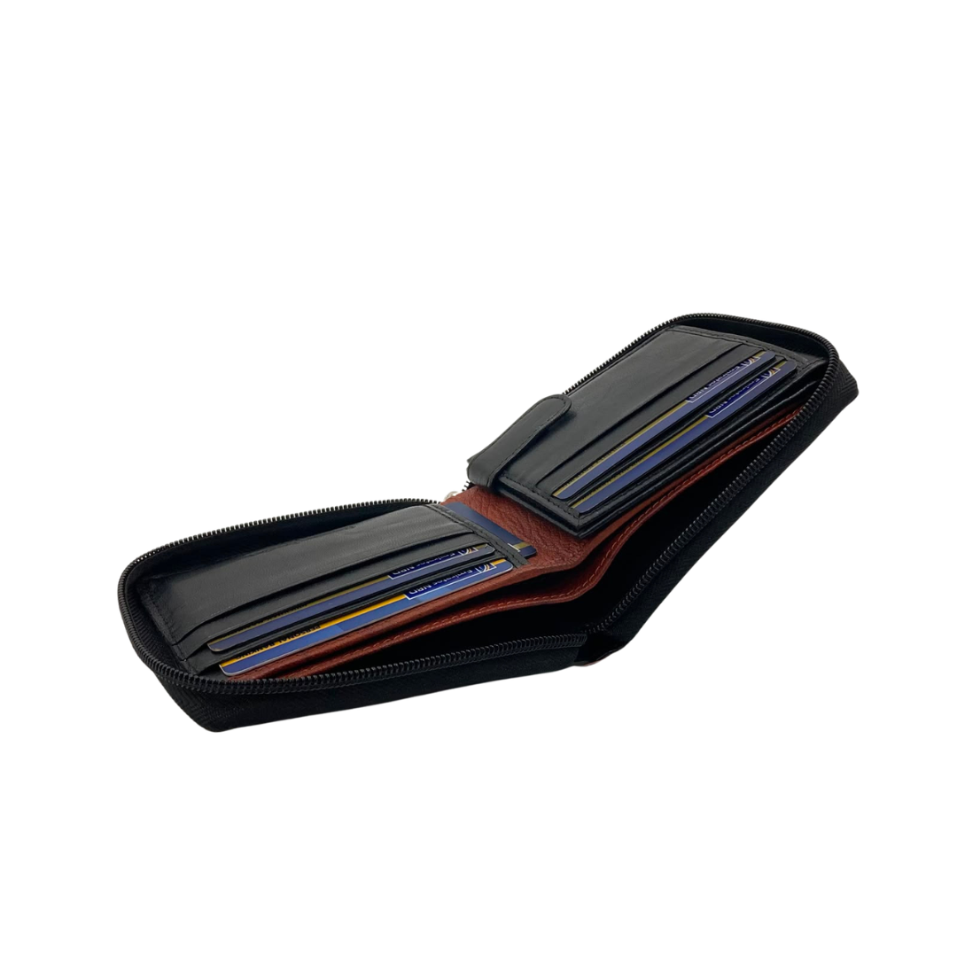 Fullzip leather mens Wallet #1426Z