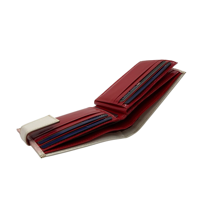 Classic Men's Waterproof Bifold Leather Wallet with Flip ID Window #1728L