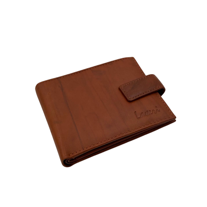 Mens Genuine Leather Mens wallet Leather Lined Bi fold Wallet For Men # 1261L