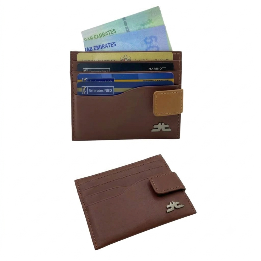 Slim Card Case & Cash Wallet Compact Size # 4257BL