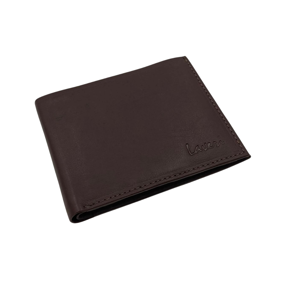 Mens Genuine Leather Mens wallet Leather Lined Bi fold Wallet For Men # 797A
