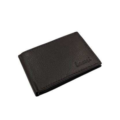 Mens Genuine Leather Mens wallet Leather Lined Bi fold Wallet For Men # 1020