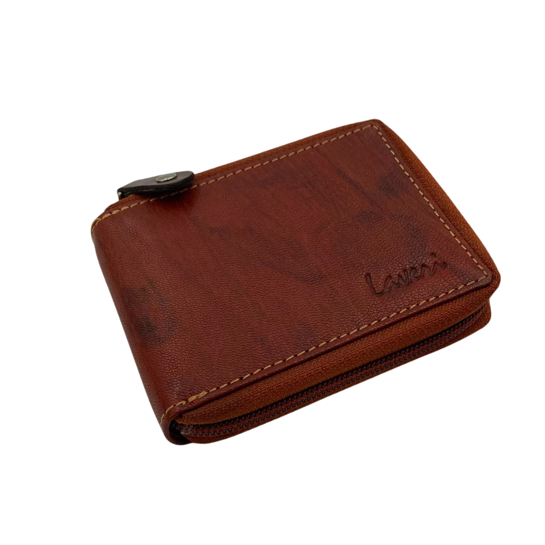 Fullzip leather mens Wallet #1074Z