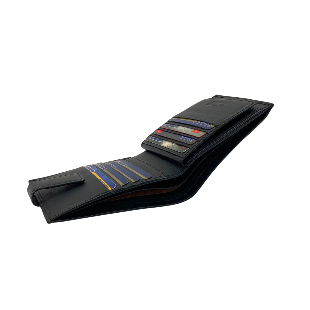 Antq, Smooth Leather Wallet With Inside Leather Lining # 1888L
