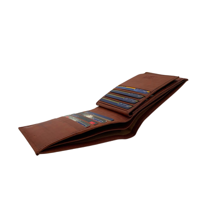 Antq, Smooth Leather Wallet With Inside Leather Lining # 1888