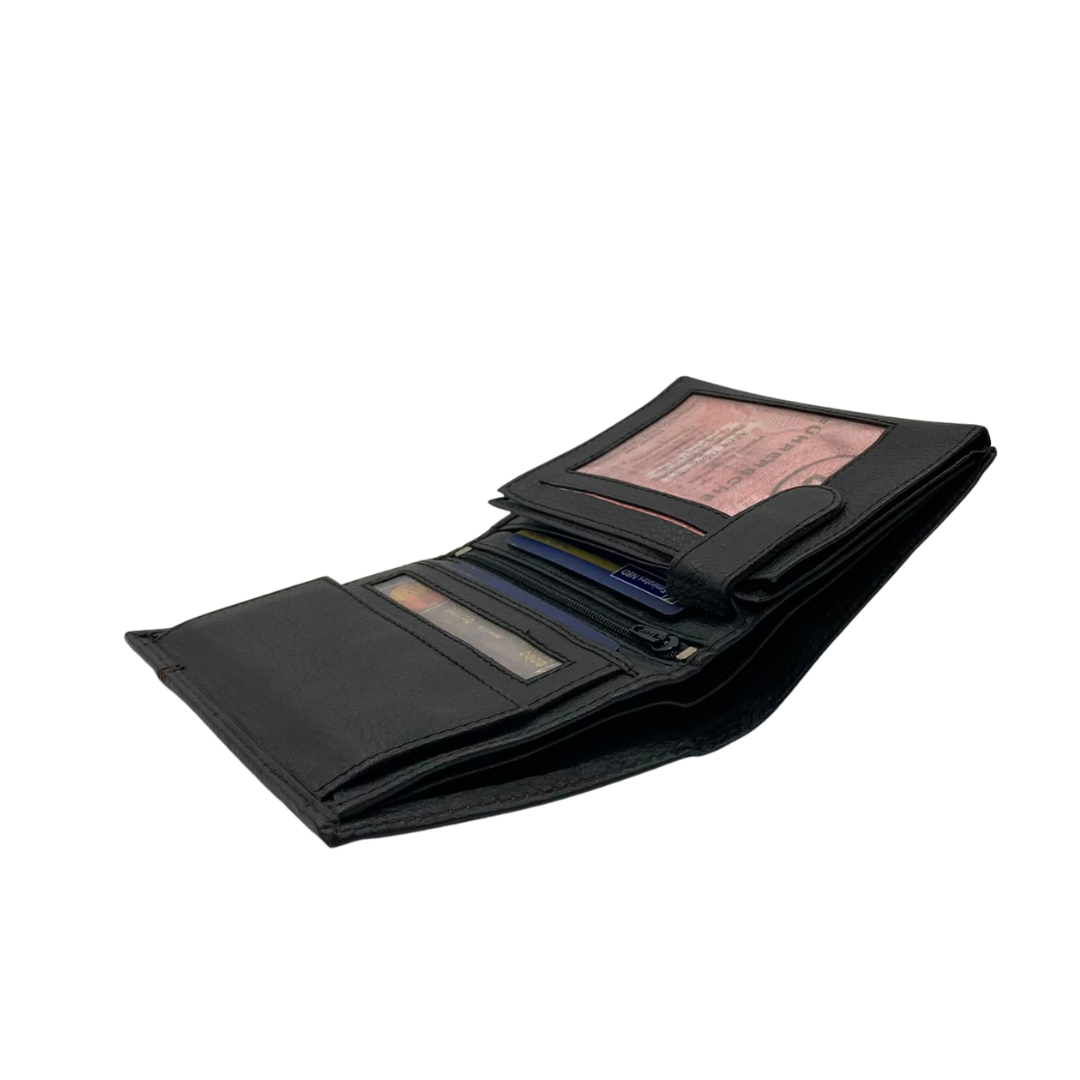 Standing Mens Collection Bi-Fold Wallet # 1504B