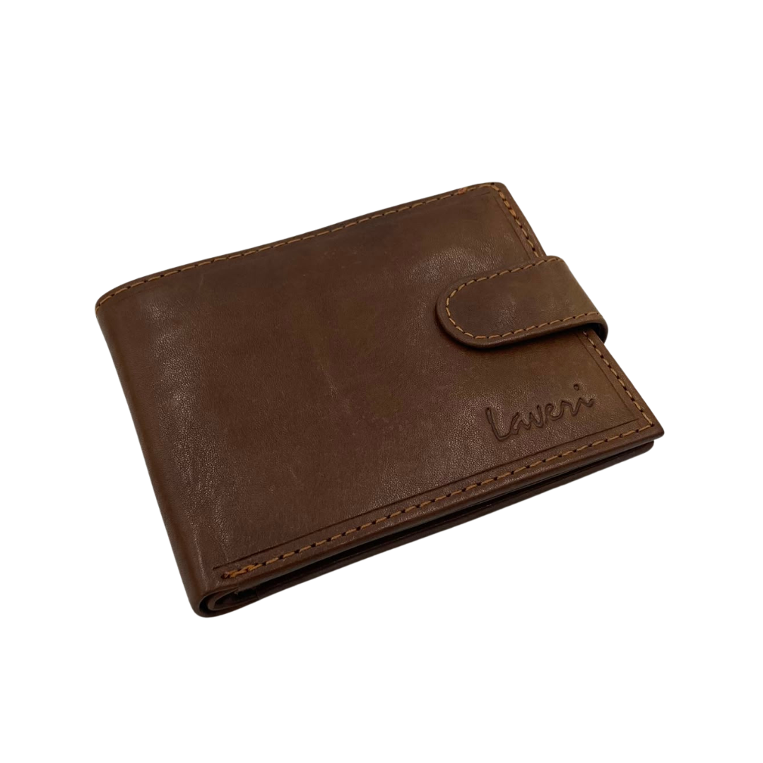 Antq, Smooth Leather Wallet With Inside Leather Lining # 1981CL
