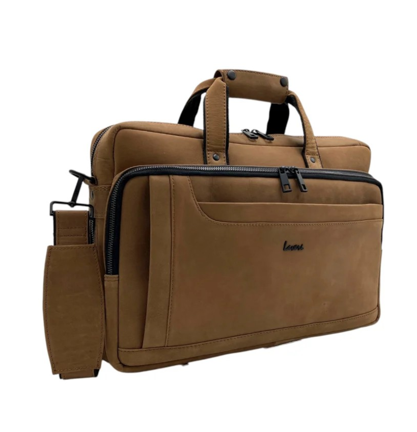 City Expandable Classic VIP Leather Laptop Bag # 2868