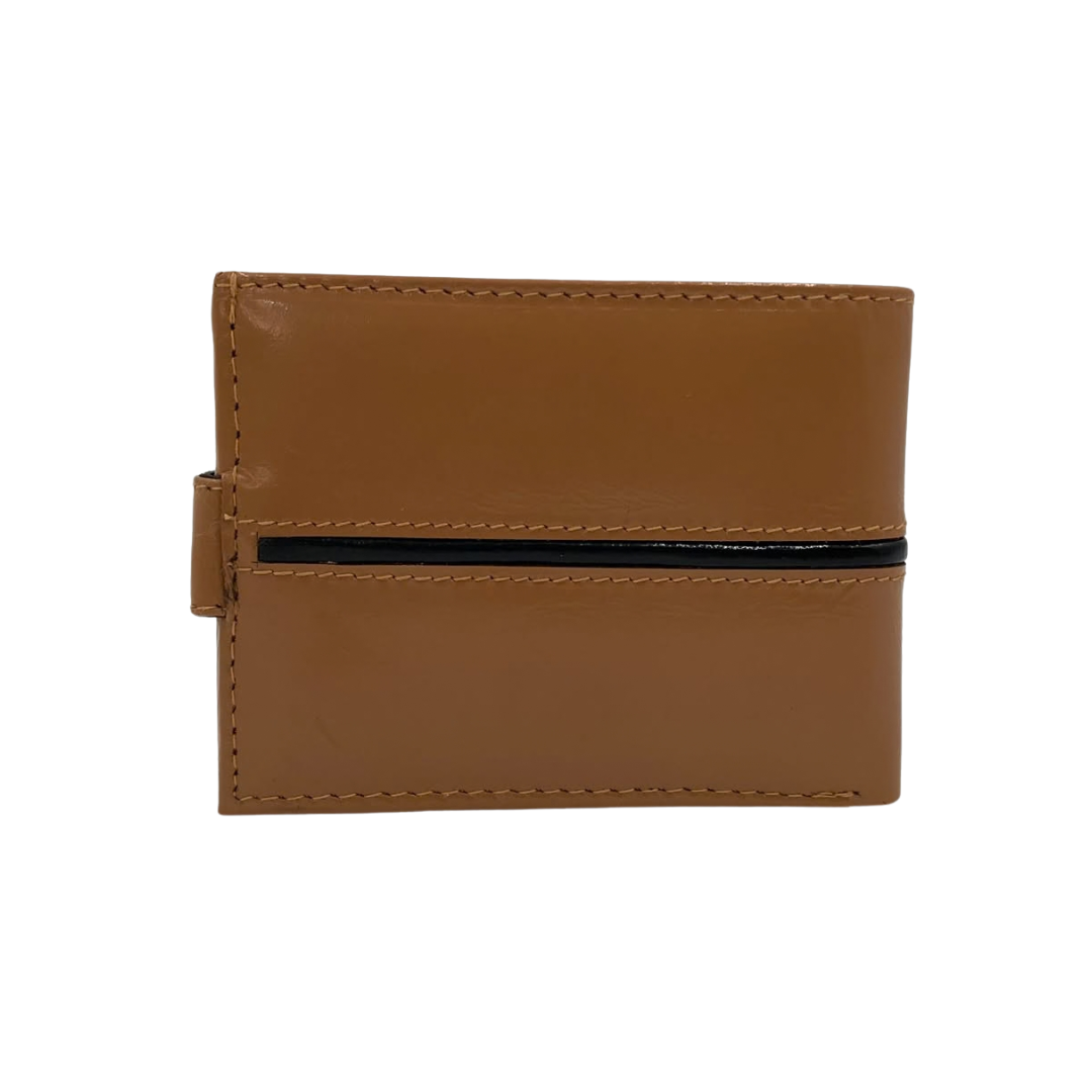 Classic Men's Waterproof Bifold Leather Wallet with Flip ID Window #1729 L (C.L.)