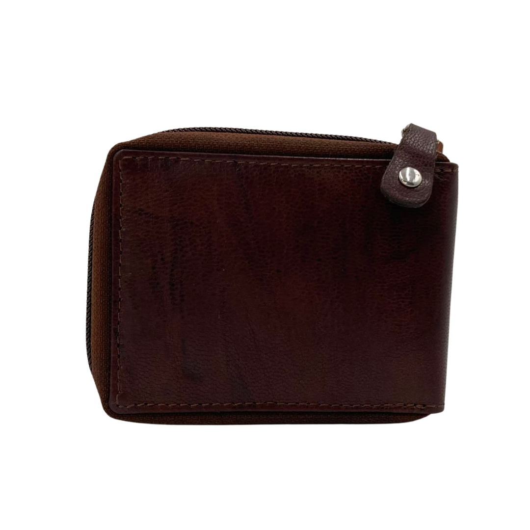 Fullzip leather mens Wallet #1074Z