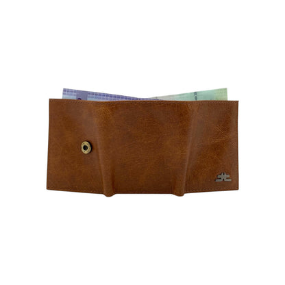 Compact Trifold Cards & Cash Wallet #  1891 Button
