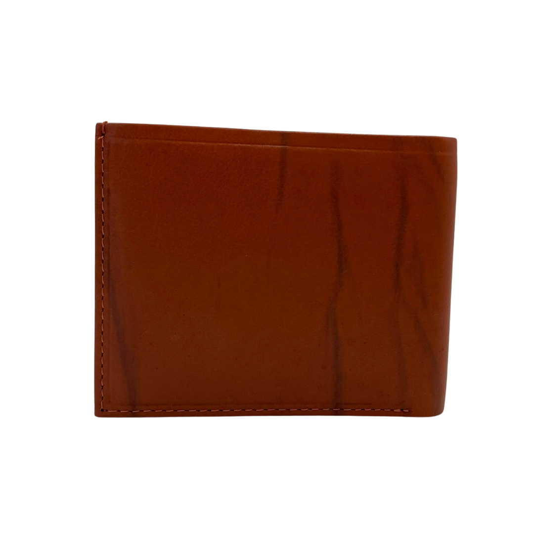 Mens Genuine Leather Mens wallet Leather Lined Bi fold Wallet For Men # 797FC