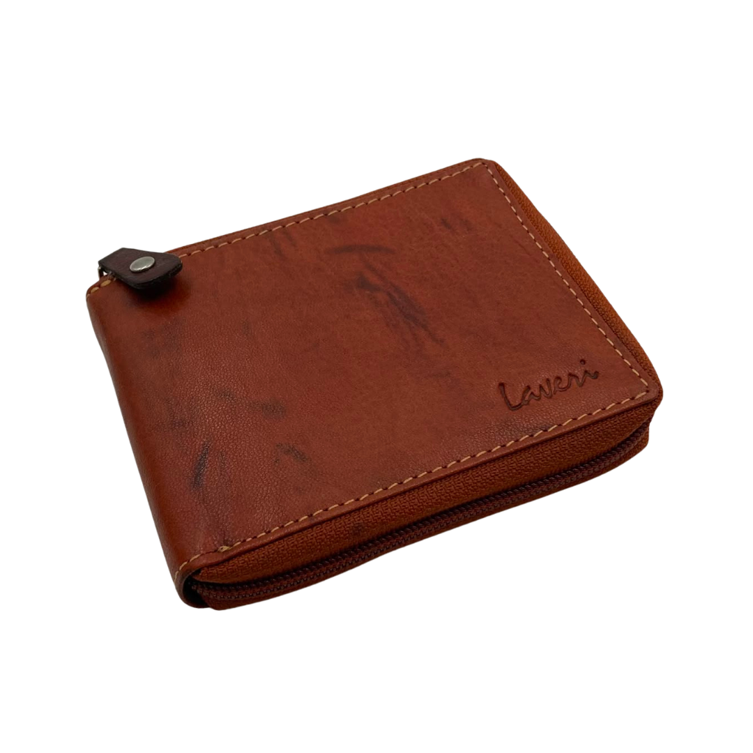 Fullzip leather mens Wallet #1406CZ