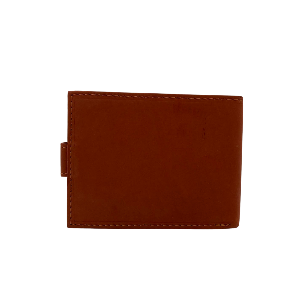 Mens Genuine Leather Mens wallet Leather Lined Bi fold Wallet For Men # 1981L