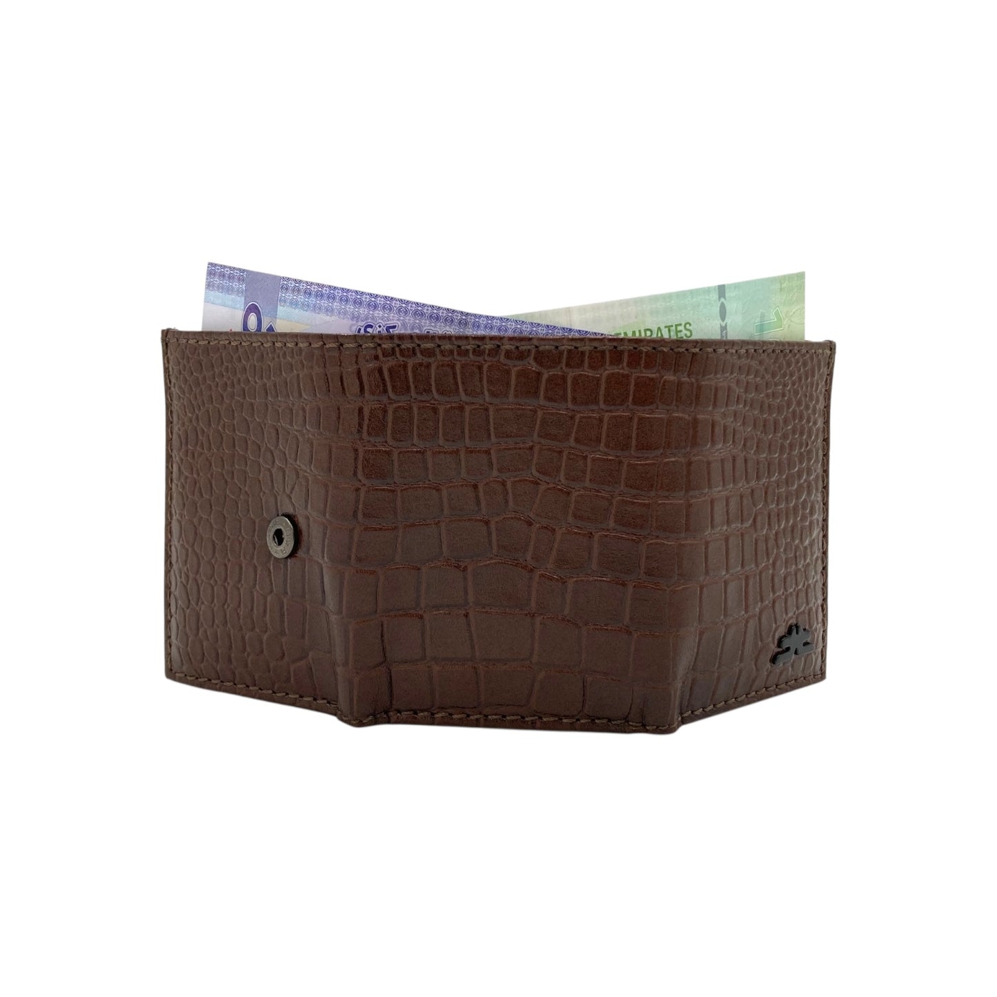 RFID Compact Trifold Cards & Cash Wallet #  1891 Button