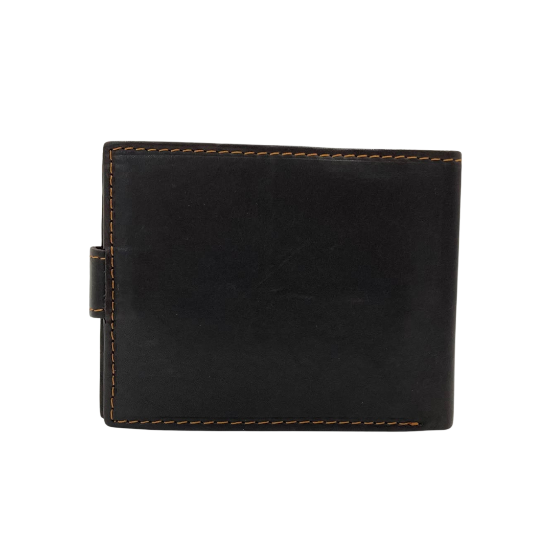 Mens Genuine Leather Mens wallet Leather Lined Bi fold Wallet For Men # 1326L