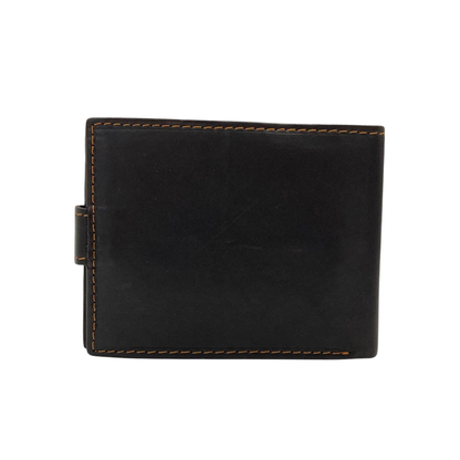 Mens Genuine Leather Mens wallet Leather Lined Bi fold Wallet For Men # 1326L