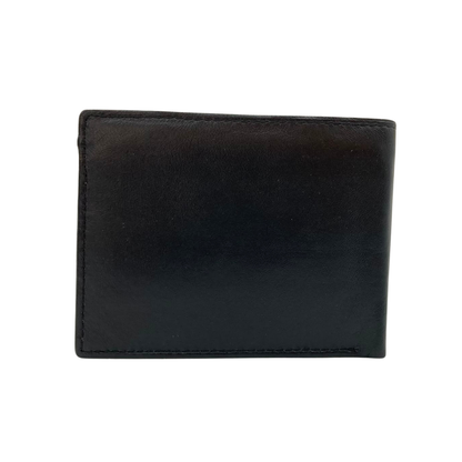 Mens Genuine Leather Mens wallet Leather Lined Bi fold Wallet For Men # 1244